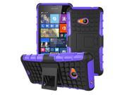 Shimizu case Unique Hybrid Cool Back Cases For Nokia Lumia Microsoft 535 N535 phone cases Car Tyre Skin Stand Holder Frame purple