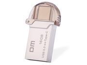 Arrival DM PD019 16GB Real Capacity Pendrives Metal Micro USB OTG Type C Interface U Disk for Macbook Android PC