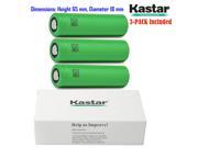 Kastar 18650 3 PACK US18650VTC4 High Drain 30A current load Lithium ion Battery High Quality VTC4 3.6V 2100mAh Rechargeable Flat Top for Electric Tools To