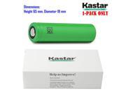 Kastar 18650 1 PACK US18650VTC4 High Drain 30A current load Lithium ion Battery High Quality VTC4 3.6V 2100mAh Rechargeable Flat Top for Electric Tools To