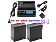 Kastar Fast Charger Kit and BP U66 Battery 2X for Sony BP U90 BP U60 BP U30 and PXW FS5 PXW FS7 PXW X180 PMW 100 150 150P 160 200 300 PMW EX1 EX1R PMW EX3 EX3