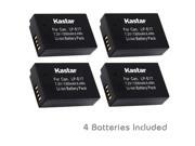 Kastar Battery 4 Pack for Canon LP E17 Battery LC E17 LC E17C Charger and Canon EOS M3 EOS Rebel T6i EOS Rebel T6s EOS 750D EOS 760D EOS 8000D Kiss X8i