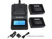 Kastar Ultra Fast Charger Kit and Battery 2 Pack for Canon LP E17 Battery LC E17 LC E17C Charger and Canon EOS M3 EOS Rebel T6i EOS Rebel T6s EOS 750D EO