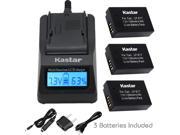 Kastar Ultra Fast Charger Kit and Battery 3 Pack for Canon LP E17 Battery LC E17 LC E17C Charger and Canon EOS M3 EOS Rebel T6i EOS Rebel T6s EOS 750D EO