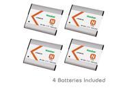 Kastar Battery 4 Pack for NP BN1 BC CSN and Sony Cyber shot DSC TX10 DSC W310 DSC W320 DSC W330 DSC W350 DSC W560 DSC W570 DSC W580 DSC W710 DSC WX5 DSC WX50