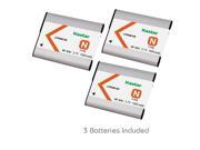 Kastar Battery 3 Pack for NP BN1 BC CSN and Sony Cyber shot DSC TX10 DSC W310 DSC W320 DSC W330 DSC W350 DSC W560 DSC W570 DSC W580 DSC W710 DSC WX5 DSC WX50