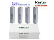 Kastar 18650 4 Pack LGABB41865 Lithium ion Battery LG Quality Rechargeable 2600mAh Flat Top Battery