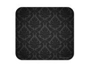 Deluxe Mouse Mat Black White Damask