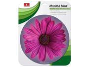 Deluxe Round Mouse Mat Flower