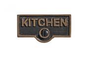 Switch Plate Tags KITCHEN Name Signs Labels Antique Brass Renovators Supply