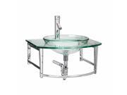 Small Glass Sink with Faucet Wall Mount Renovators Supply