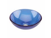 Frosted Blue Tempered Glass Mini Vessel Bowl Sink Renovators Supply