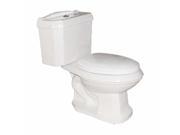 2 Piece Bathroom Toilet Dual Flush Elongated White Seat Incl Renovators Supply
