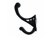 10 Black Wrought Iron Hook RSF 4 1 2 H X 2 3 4 Projection Renovators Supply