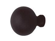Cabinet Knob Black Solid Brass Ball 1 1 4 Dia Renovators Supply