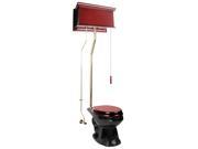 Cherry High Tank Pull Chain Toilet Black Elongated Brass Renovators Supply