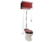 Cherry High Tank Z Pipe Toilet Round Biscuit Bowl Renovators Supply