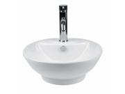 Above Counter Vessel Bathroom Sink White China Faucet Hole Renovators Supply
