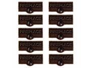 10 Solid Antique Brass Switchplate Fireplace Label Decorative Renovators Supply
