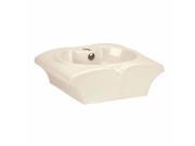 Bathroom Vessel Sink Bone China Book Shape Faucet Hole Renovators Supply