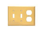 Switch Plate Bright Solid Brass Double Toggle Outlet Renovators Supply