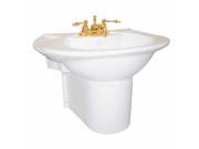 Half Basin Pedestal Sink Wall Mount Bathroom Basin White Renovators Supply
