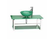 Glass Bathroom Console Sink Wall Mount Tempered Green Renovators Supply