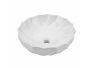 Bathroom Vessel Sink White China Cake Dish Renovators Supply