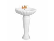 Bathroom Pedestal Sink White China Oceanside Centerset Renovators Supply
