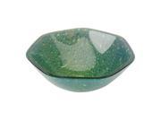 Glass Vessel Bathroom Sink Double Layer Water Drops Heptagon Renovators Supply