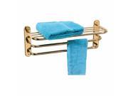 3 Tier Towel Bar Bright Solid Brass Renovators Supply