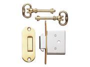 Desk Lock Solid Bright Brass with Key Renovators Supply