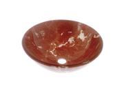 Glass Vessel Bathroom Sink Double Layer Red Marble Renovators Supply
