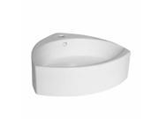 Ellipse White Vitreous China Rounded Triangle Vessel Sink Renovators Supply