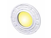 Spot Light Ring White Trim 4 ID x 8 OD Mini Medallion Renovators Supply