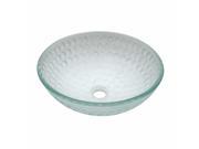 Tempered Glass Vessel Frosted Lichi Bathroom Sink Pop up In Renovators Supply