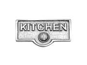 Switch Plate Tags KITCHEN Name Signs Labels Chrome Brass Renovators Supply