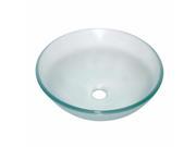 Bartons Cove Tempered Glass Vessel Sink DRAIN INCLUDED Renovators Supply