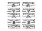 10 Switch Plate Tags LANTERN Name Signs Labels Chrome Brass Renovators Supply