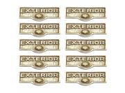 10 Switch Plate Tags EXTERIOR Name Signs Labels Brass Renovators Supply