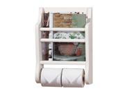 Solid Wood Tissue Holder and Magzine Rack 17.5H Made In USA Renovators Supply