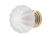 Cabinet Knobs White Acrylic Frosted 1.25D Renovators Supply