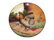 Collector Plates Brown Hen Handpainted Stoneware Plate 10 Renovators Supply