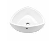 Bathroom Vessel Triangle Sink White China Trinity Renovators Supply