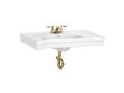 Bathroom Console Sink White China Belle Epoque Wall Mount Renovators Supply