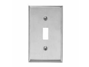 Switchplate Brushed Stainless 1 Toggle Or Dimmer Renovators Supply