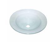 Tempered Glass Vessel Frosted Saturn Bathroom Sink Pop up In Renovators Supply