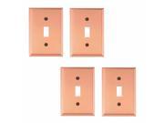 4 Switch Plate Solid Copper Single Toggle Dimmer Renovators Supply