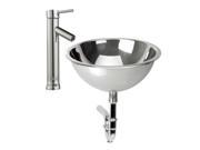 Stainless Steel Vessel Sink Double Layer Faucet P trap Inc Renovators Supply