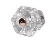 Cabinet Knob Clear Glass 1 Dia W Chrome Screw Renovators Supply